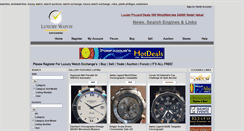 Desktop Screenshot of luxurywatchexchange.com