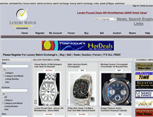 Tablet Screenshot of luxurywatchexchange.com